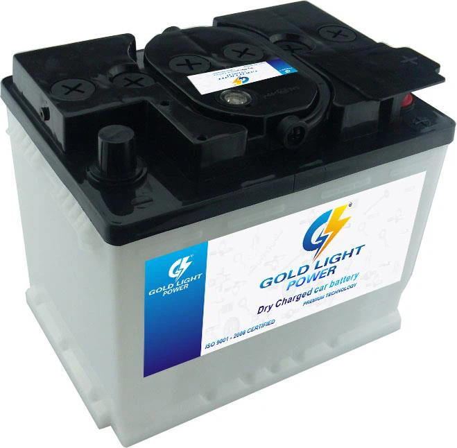 12v 55ah DIN otomobil plon asid sèk chaje eksteryè depo batri